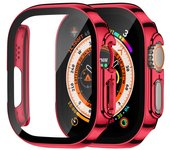 Waterproof Case for Apple Watch Ultra Screen Protector Case 49mm Straight Edge Cover iWatch series 8 SE 7 4 45mm 41mm 44mm 40mm