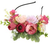 New Fashion Personality Boho Flower Crowns Headband For Women Faux Floral Hairband Wedding Art Photography Hair Accessories
