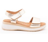Sandalia Velcro Mujer Oh My Sandals 5660 Champán
