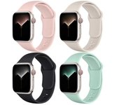 4 Pack Watch Bands Compatible with Apple Watch Bands Apple Watch Ultra/iWatch Series 8 SE 7 6 5 4 3 2 1