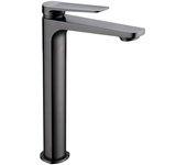 Imex Nápoles BDN047-3BGM grifo monomando alto para lavabo de latón negro metalizado