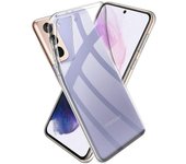 Funda para Samsung Galaxy S21+ Plus (5G) Carcasa Gel TPU Silicona Transparente GTR + Protector Pantalla Cristal Templado Movilear