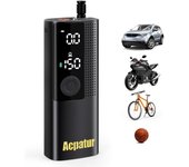 Compresor de Aire Inalámbrico Portátil Inflador ruedas de coches, bicicletas sin cables a batería.
