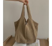Women's Shoulder Bags Casual Straw Wicker Woven Ladies Handmade Totes Large Capacity Summer Beach Female's Messenger Bag
