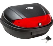 Tectake - Baúl para motos con reflector para 2 cascos, capacidad aprox. 48 litros  Para 2 cascos  Reflector extra grande para seguridad máxima  Para moto, motocicleta o ATV/quad