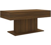 vidaXL Mesa de centro madera de ingeniería 96x50x45 cm Blanco, Negro, Gris Mesita de Salón o Comedor o Auxiliar Mesa de Café Meuble Salón