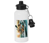 MERCHANDMANIA BIDON DEPORTIVO 600 ML ACERO INOXIDABLE CON CHUPON deporte playa kayak amigos competicion botella escolar deporte bicicleta