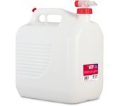 Bidón Tayg 20L Blanco para Líquidos con Grifo y Apto para Alimentos