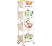 Toy Storage Trolley Bookshelf Snack Rack For Children Storage Organizer Bathroom Accessories Closet Organizer Kitchen Storage