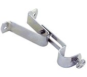 Soporte barra 16 mm.ø cromo  frontal extensible