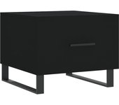vidaXL Mesa de centro madera contrachapada 50x50x40 cm Blanco, Negro, Blanco brillante Mesita de Salón o Comedor o Auxiliar Mesa de Café Meuble Salón
