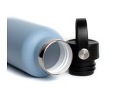 WATERGO Botella termo con INTERIOR CERÁMICO con DOBLE TAPÓN 1000ml. 24h frío-12h calor. BLUE