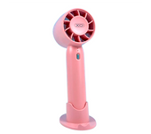 XO MF93 Ventilador de Mano Portatil - Ventilacion Ajustable - Carga USB-C - Bateria - Uso de mano o sobremesa - Color Rosa