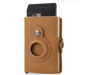For Airtag Wallet Leather Case Apple AirTags GPS Tracker Men's Air Tag Wallet with Money Clip RFID Blocking Credit Card Holder