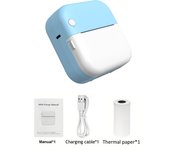 Mini impresora portátil para teléfono móvil IOS y Android, impresión sin dint, BT, Photo Térmica, Gift, Notas de estudio,