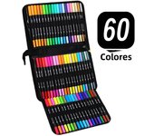 LOLEDE 60 Colors Double Head Markers Tip Art Supplies Drawing Brush Pen Colors Set For Gift Pens Pencils Writing Office School