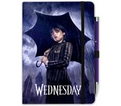 Cuaderno premium a5 con boligrafo proyector wednesday