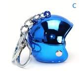 New Motorcycle Safety Helmet Keychain Female Men's Hard Hat Heavy Metal Rock Car Keychain Bag Keychain Jewelry Gift
