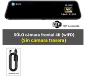 12 Inch 4K 3840*2160P Car Dvr WIFI GPS Mirror Dash Cam Dual Len Dashcam Drive Recorder Stream RearView Mirror IPS Screen Camera