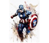 Miniso Marvel Superhero Spider Man Iron Man Hulk Captain America Thor Canvas Poster Avengers Art Museum And Room Wall Decoration