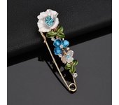 Tulip brooch painting oil large brooch anti-exposure button shawl button corsage pin suit cardigan accessories brooch
