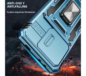 Slid Camera Protection Phone Case for Xiaomi A1Plus 12 11T Pro PocoX6 X5 X4 F5 C65 Pro 5G Heavy Armor Hybrid Bracket Ring Cover