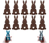 2025 Nuevo regalo de porta billetes de conejo de Pascua, clip de dinero de conejo de Pascua, relleno de canasta de Pascua, regalo de Pascua para niños/adolescentes/familia, 14 colores (10 piezas-C)