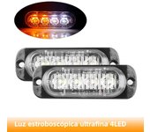 1/2Pcs 4LED Car Strobe Warning Light Grill Flashing Breakdown Emergency Light Car Truck Trailer Beacon Lamp LED Side Light