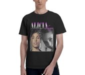 Men's T Shirt Cotton Graphic Short Tees Soft Cotton Crew Neck Sleeve Tee Black