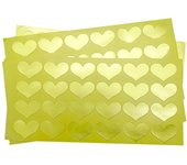 120pcs/lot Multi Gold Heart Series Adhesive Paper Decorative Seal Sticker DIY Scrapbook Sticky Package Label Bookmark For Gifts