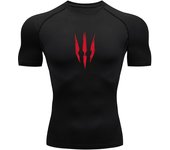 Anime Compression Shirt Men Print Breathable Football Fitness Tight Sportswear Althletic Quick Dry Rash Guard Gym Riding Tops