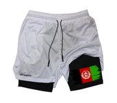 Patriotic Flag Graphic 2 in 1 Shorts for Men Gym Workout Running Shorts Athletic Breathable Shorts with Phone Pocket Towel Loop
