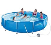 Bestway 56681 piscina desmontable tubular 366x76cm con depuradora