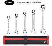 Ratcheting Wrench Set, Standard Metric Combination Ratchet Wrenches Set for Car Repair and Household Equipment Repair