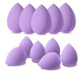 Hydrophilic PU Beauty Makeup Sponge Set - 5 Pcs Makeup Blenders + 6 Mini Sponges, Unscented, Normal Skin Type, Professional Soft