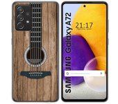 Tumundosmartphone Funda Gel Tpu para Samsung Galaxy A72 diseño Madera 11 Dibujos
