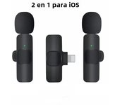 Micrófono Lavalier Inalámbrico Portátil Para iPhone Y Android Grabación De Audio Y Video Mini Mic Con Batería De Longa Vida Transmisión De 10M