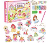Children's Cartoon Princess Magic Gem - Pirate Diamond Painting - Little Monster Children's Set - Handmade DIY Keychain Sticker