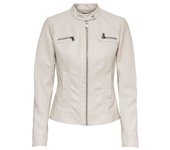 Only mod. 15081400 Chaqueta polipiel con cremallera
