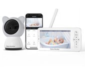 Cámara para monitor de bebé, monitor para bebé con cámara de 5 pulgadas, monitor para bebé, pantalla inalámbrica, seguridad de audio y vídeo, visión nocturna de 1000 pies, monitor para bebé WiFi, vídeo inalámbrico, 1080P, detección de movimiento