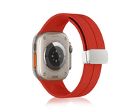 Magnetic Silicone Strap For Apple watch band 44mm 45mm 49mm 40mm 41mm 42mm 38mm correa Bracelet iWatch Series 7 8 se 6 9 ultra 2