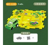 5-25Pcs DIY Assembly of Electric Track City Scene Children's Educational Track Car Puzzle Car Track Game Set Children's Gifts
