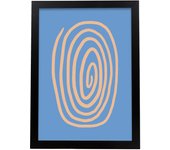 Nacnic Espiral De Color Escoba Lamina - Yoga En Casa Poster