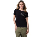 Beyond-Camiseta de Algodón with Borde de joyas