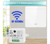 RF433Mhz Wireless Light Wall Switch Relay Receiver 10A 1/2/3Gang Panel Switch Remote Control Interruptor For LED Lamp 110V 220V