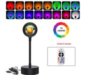 USB 5V Tuya Smart Sunset Lamp Night Light Sunset Projector Smart Life APP Remote Led Lights Room Decoration Photography  Gift