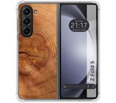 Funda Silicona para Samsung Galaxy Z Fold 5 5G diseño Madera 04 Dibujos