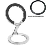 Magnetic Double-Sided Phone Holder Ring 360° Rotation Foldable Magnet Grip Phone Stand For iPhone 15 14 13 12 Series Xiaomi POCO