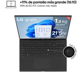 Portátil LG Gram 17Z90S-G.AD7BB Intel Core Ultra 7-155H- 32GB- 2TB SSD- 17'- Win11