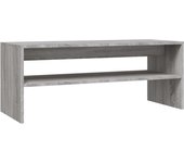 vidaXL Mesa de centro de madera contrachapada 100x40x40 cm Blanco, Negro, Roble Sonoma Mesita de Salón o Comedor o Auxiliar Mesa de Café Meuble Salón